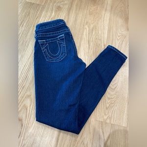 True Religion Mid Rise Skinny Jeans, Size 25, EUC